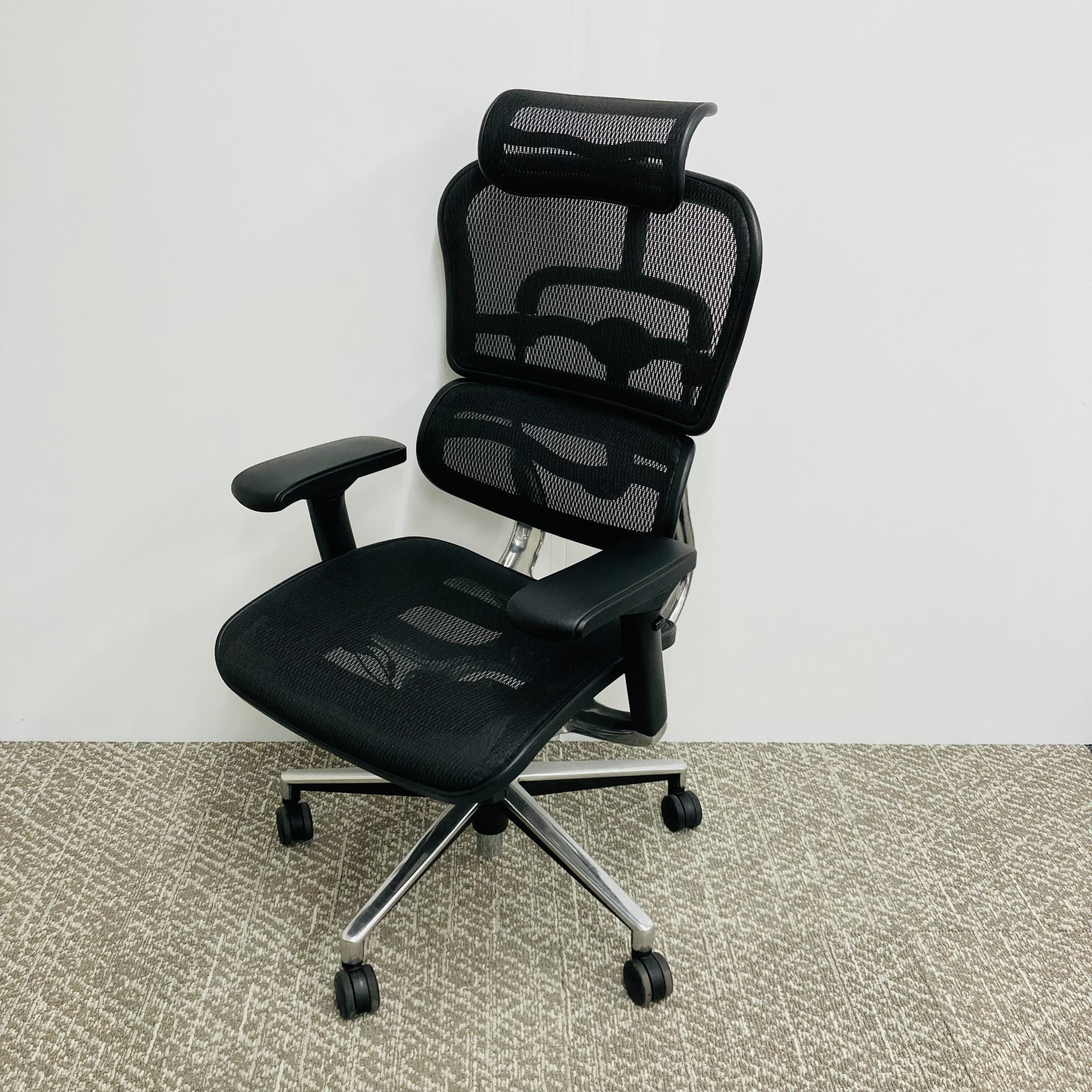 【決まりました】エルゴヒューマンデスクチェア黒 訳あり 中古】エルゴヒューマン(Ergohuman)のオフィス家具通販 - Kaggマルシェ
