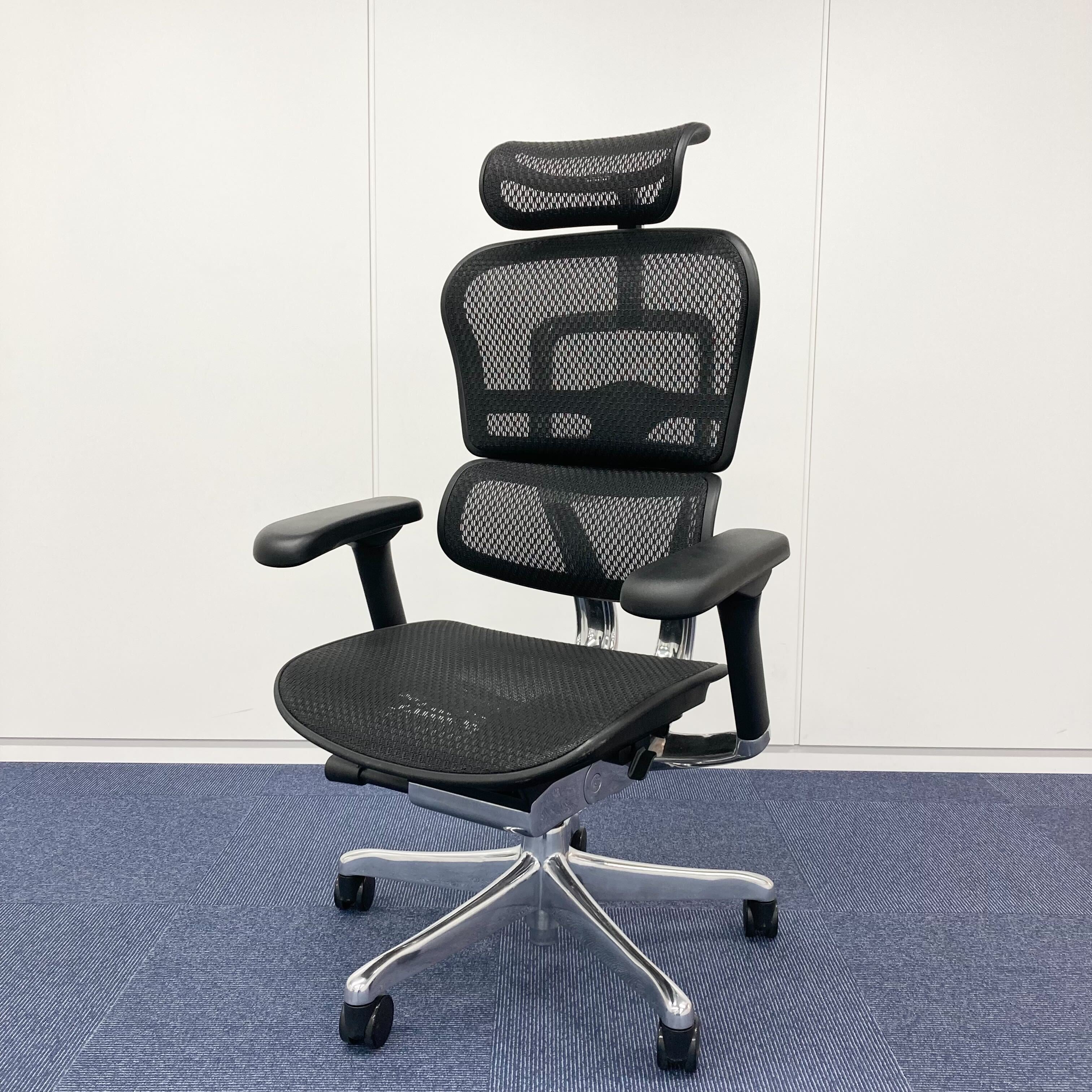 【中古S】Ergohuman PRO2(エルゴヒューマン プロ2) EHP2-HAM-BK(BKframe)【＊使用期間：1ヶ月程度＊】.