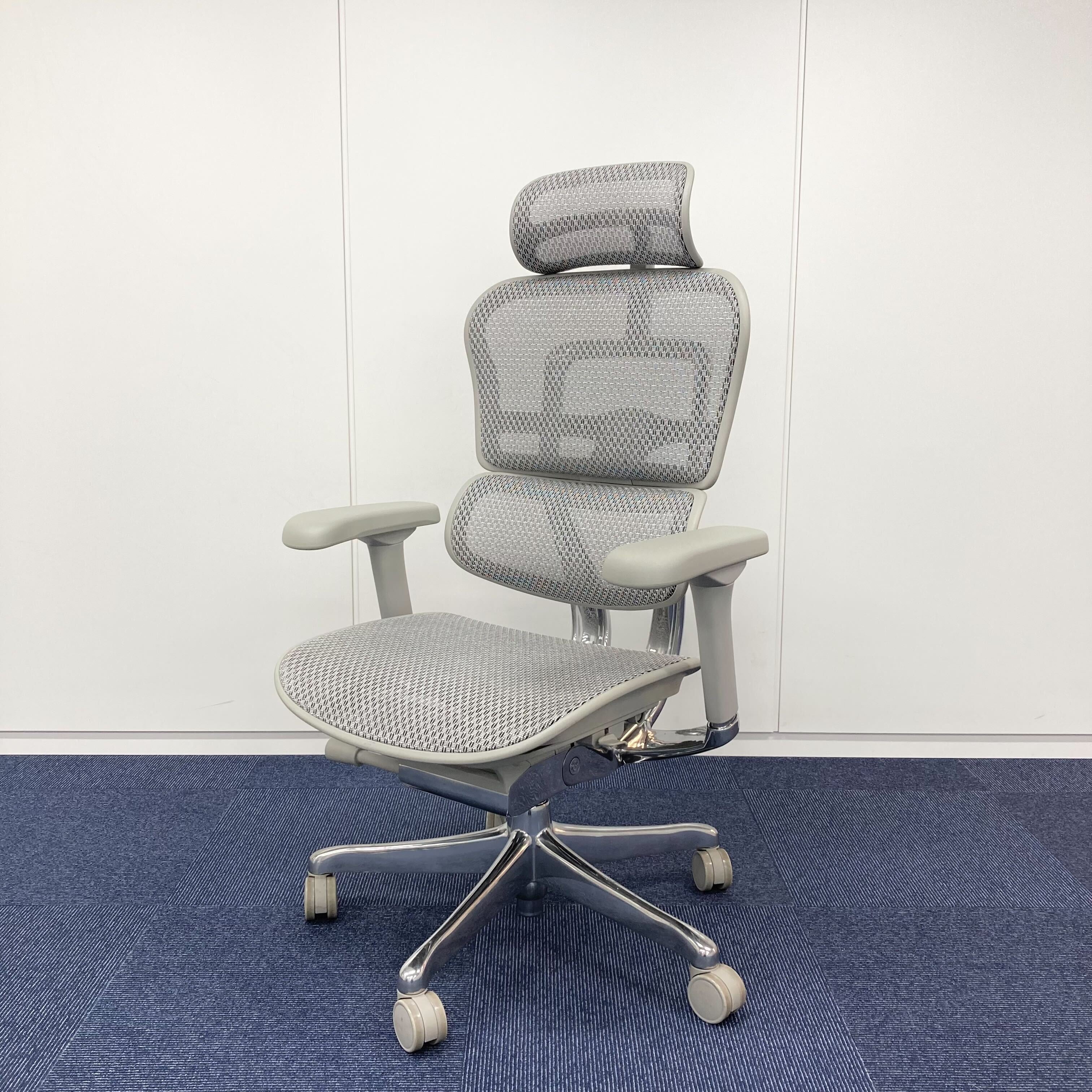 【中古S_2024年製】Ergohuman PRO2(エルゴヒューマン プロ2) EHP2-HAM-WH(GYframe)【＊使用期間：1ヶ月程度＊】