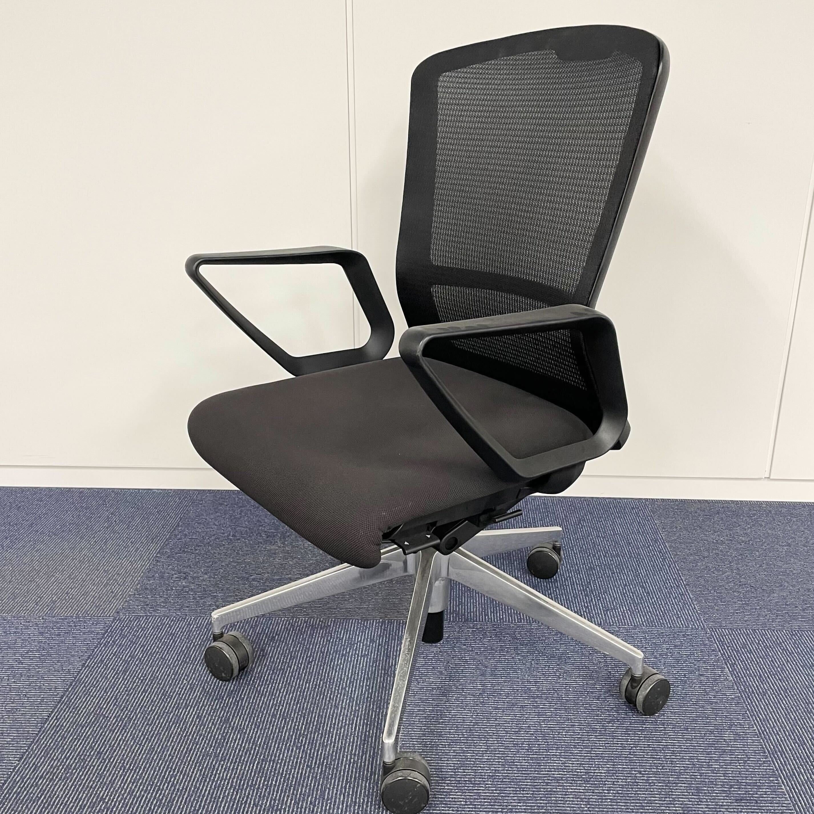 【中古B】Elfie(エルフィ)ELA2-535M-BSA 5-355-7320リング肘/ハイバック/ポリッシュ脚