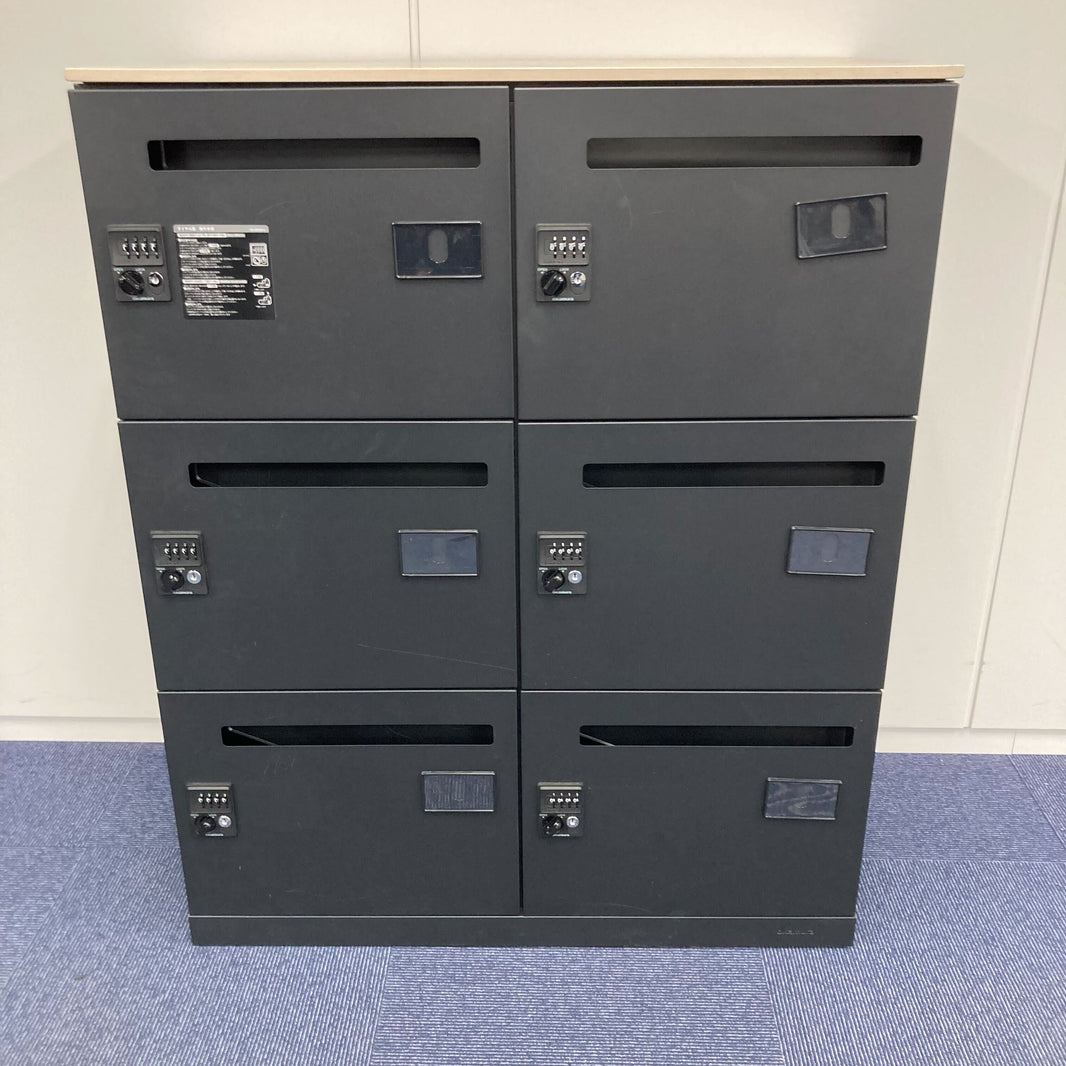 【中古A】Pixline(ピクスライン) 4Z32CR-ZK25 / 6人用ロッカー