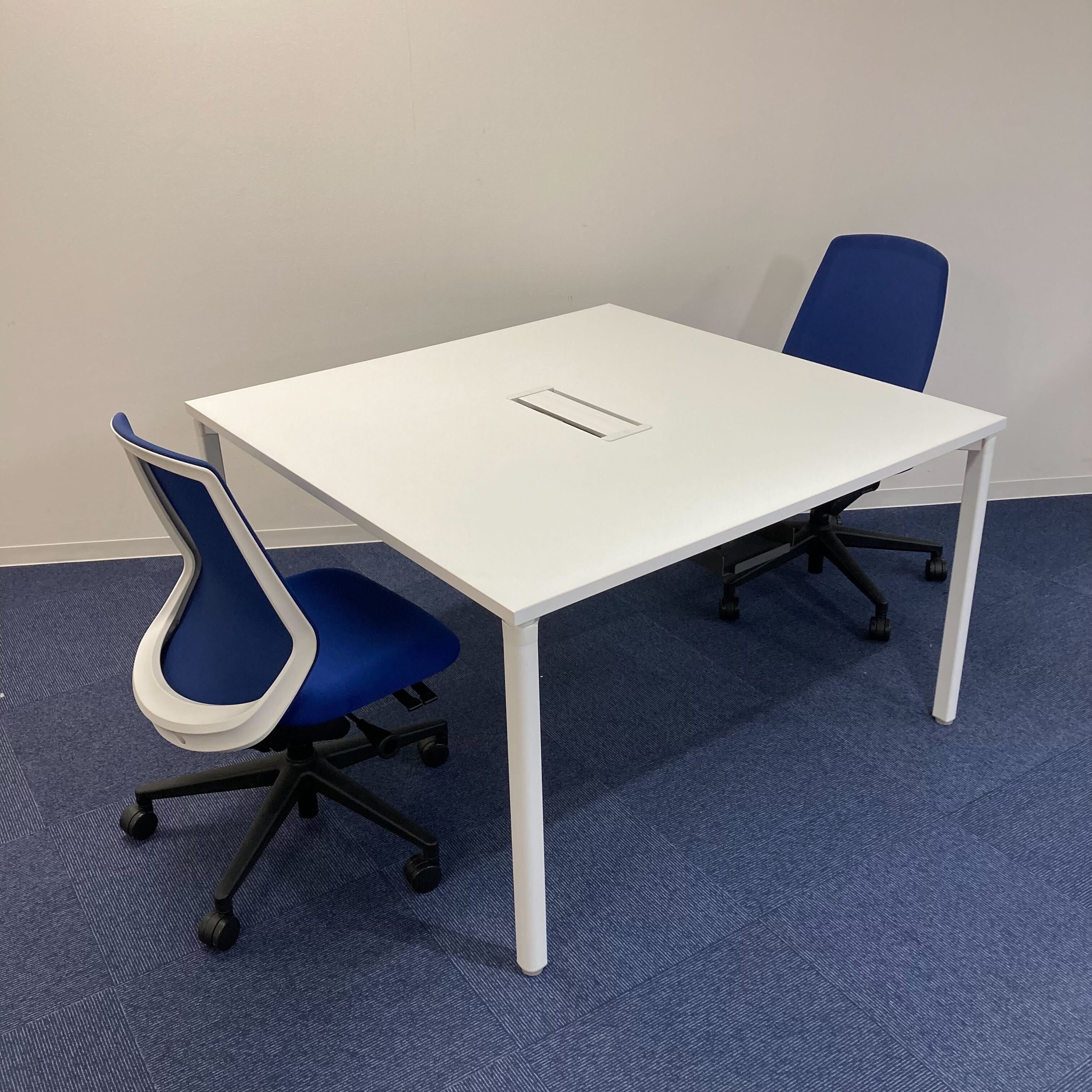 【執務室セット】W1200フリーアドレスデスク＋チェア2脚