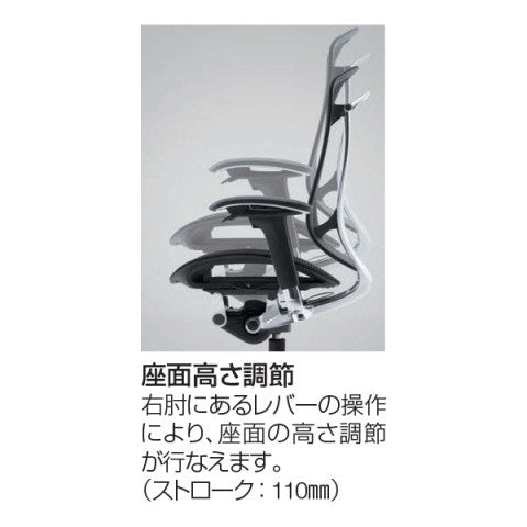 【未使用品】Contessa seconda(コンテッサセコンダ) CCH1GA-FPH2 ※BIFMA規格品